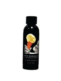 Earthly Body Edible Massage Oil Vanilla 2oz - EBMSE2022