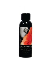 Earthly Body Edible Massage Oil Watermelon 2oz - EBMSE204