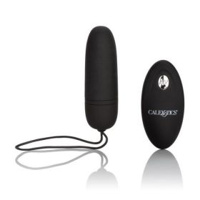 Silicone Remote Control Bullet Vibrator Black - SE007710