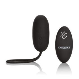 Silicone Remote Rechargeable Egg Vibrator Black - SE007730