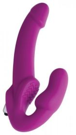 Strap U Vibrating Strapless Silicone Strap On Dildo - TCN-XRAE826
