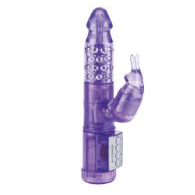My First Jack Rabbit Vibrator Waterproof 5.25&quot; Insertable - Purple - SE061010