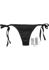 Vibro Panty Bikini 10 Function Remote Control Waterproof O/S - Black - NW23852
