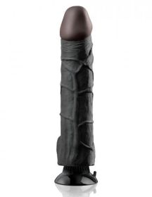 Real Feel Deluxe No.12 Black Vibrating Dildo - PD152223