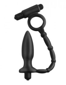 Anal Fantasy Ass Kicker With Cock Ring Black - PD460923