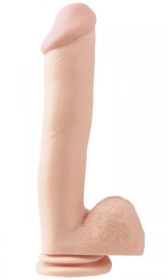 Basix Rubber Works 12 Inches Dong Suction Cup Beige - PD423121