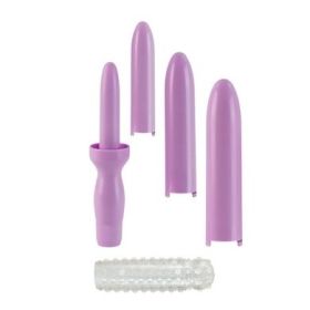 Dr. Laura Berman Intimate Basics - Dilator Set Purple Dilator with 4 Sizes &amp; Sleeve - SE9711-14