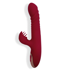 Luna Ã¢â‚¬â€œ Heated Thrusting Dildo, Sex Toy & Massager For Women - Ruby