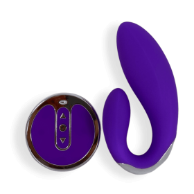 Athena Ã¢â‚¬â€œ Remote Control Dildo & Pulsating Vibrator - Purple